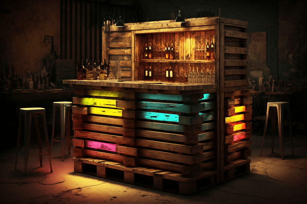 Wooden pallet bar