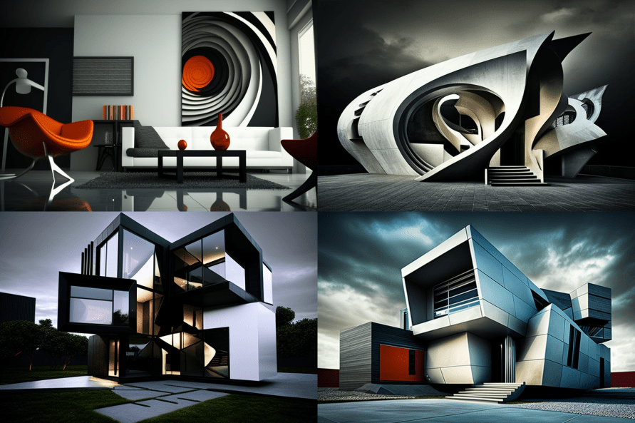 Contemporary home architecture and interior design